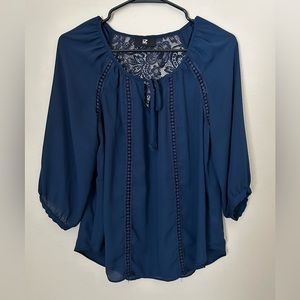 iZ Byer Navy Blue Top